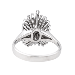 Bague Cocktail en or blanc et diamants - Castafiore
