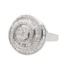 Bague Cocktail en or blanc et diamants - Castafiore