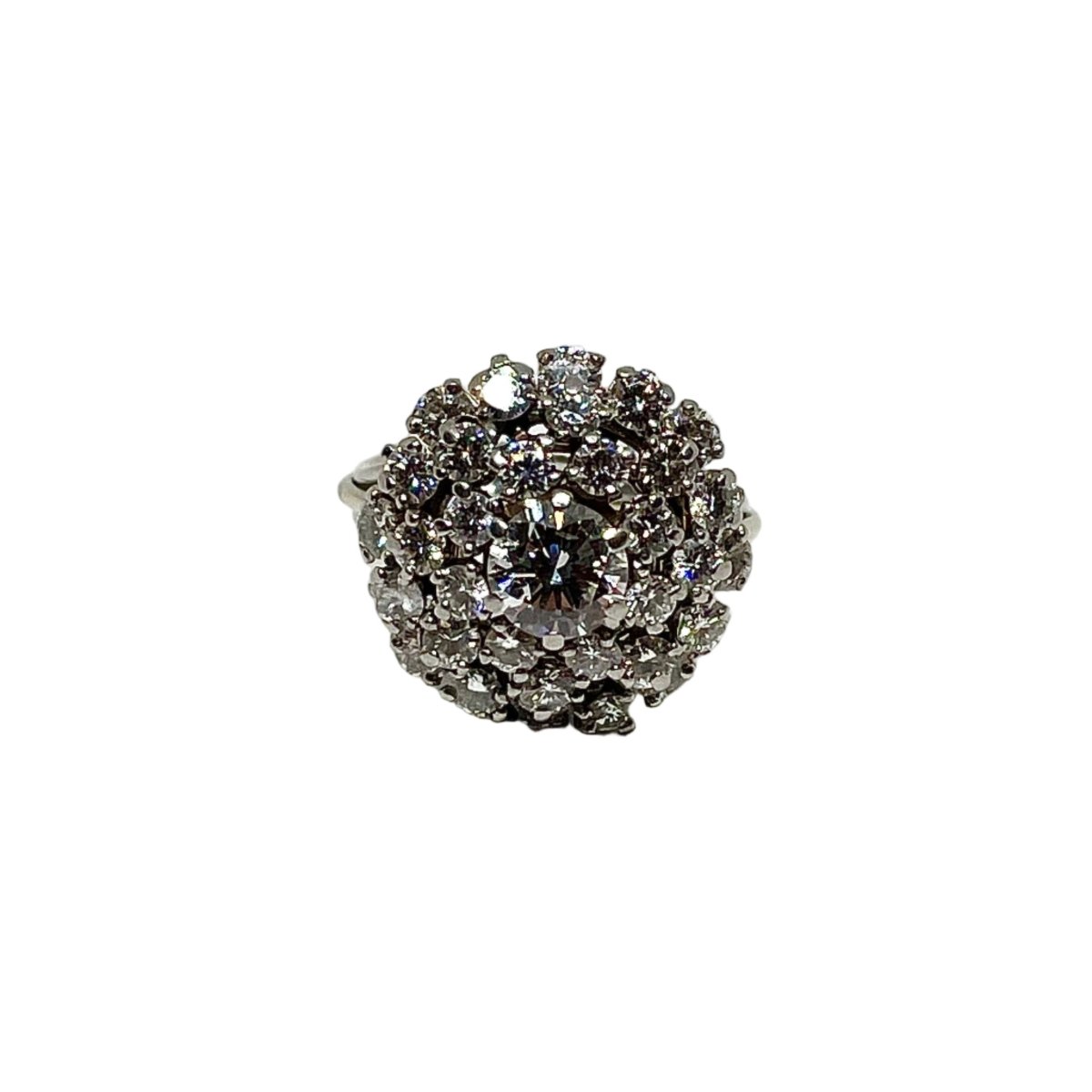 Bague Cocktail en or blanc et diamants - Castafiore