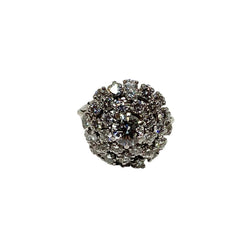 Bague Cocktail en or blanc et diamants - Castafiore