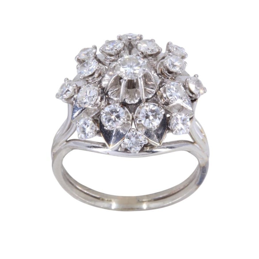 Bague Cocktail en or blanc et diamants - Castafiore