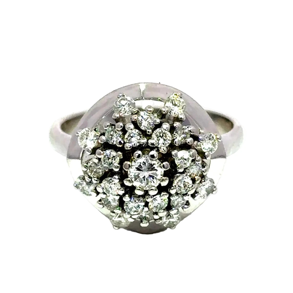 Bague Cocktail en or blanc et diamants - Castafiore
