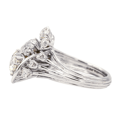 Bague Cocktail en or blanc et diamants - Castafiore