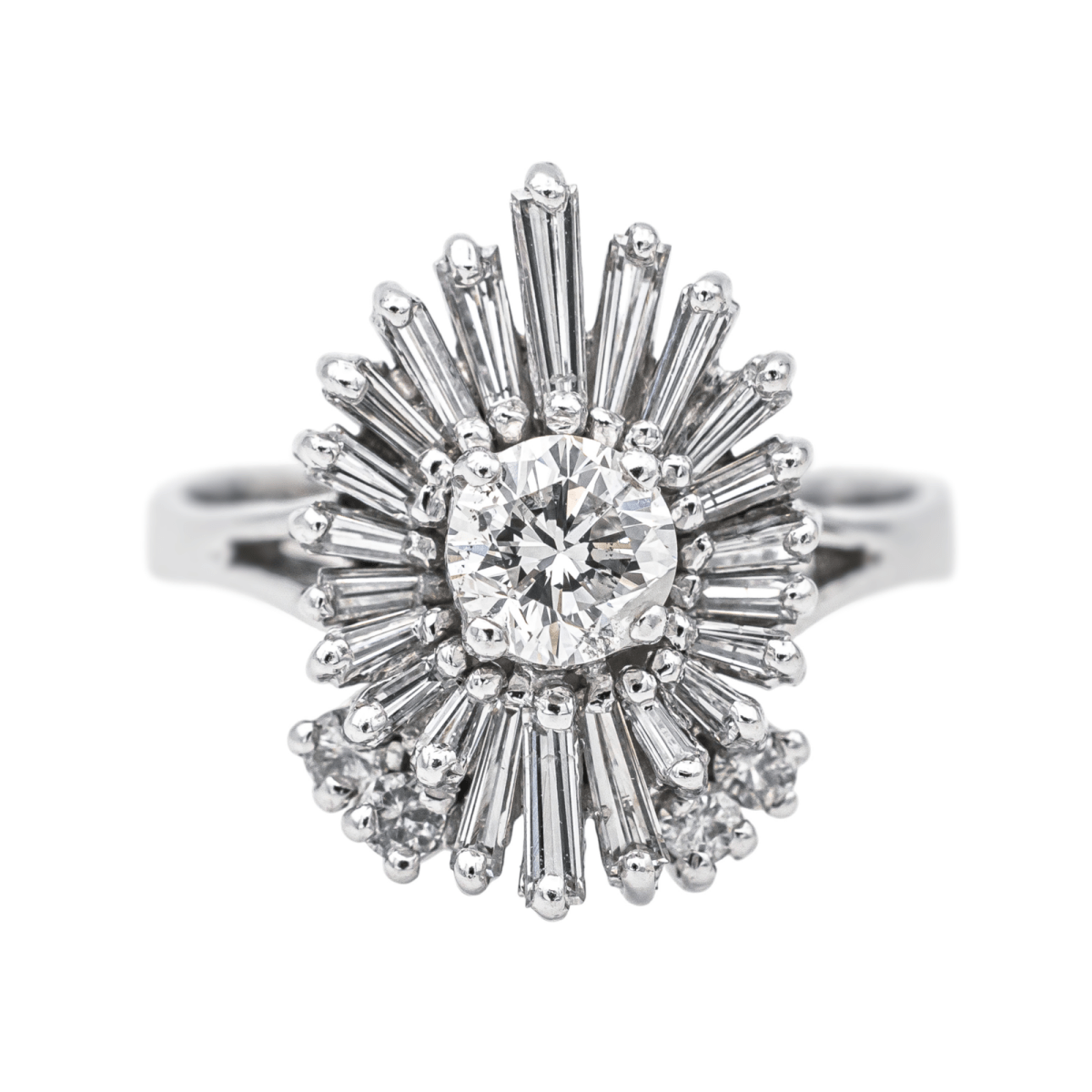 Bague Cocktail en or blanc et diamants - Castafiore