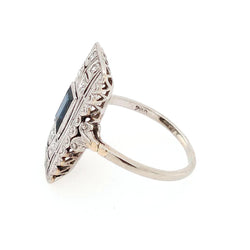 Bague Cocktail en or blanc et platine - Castafiore