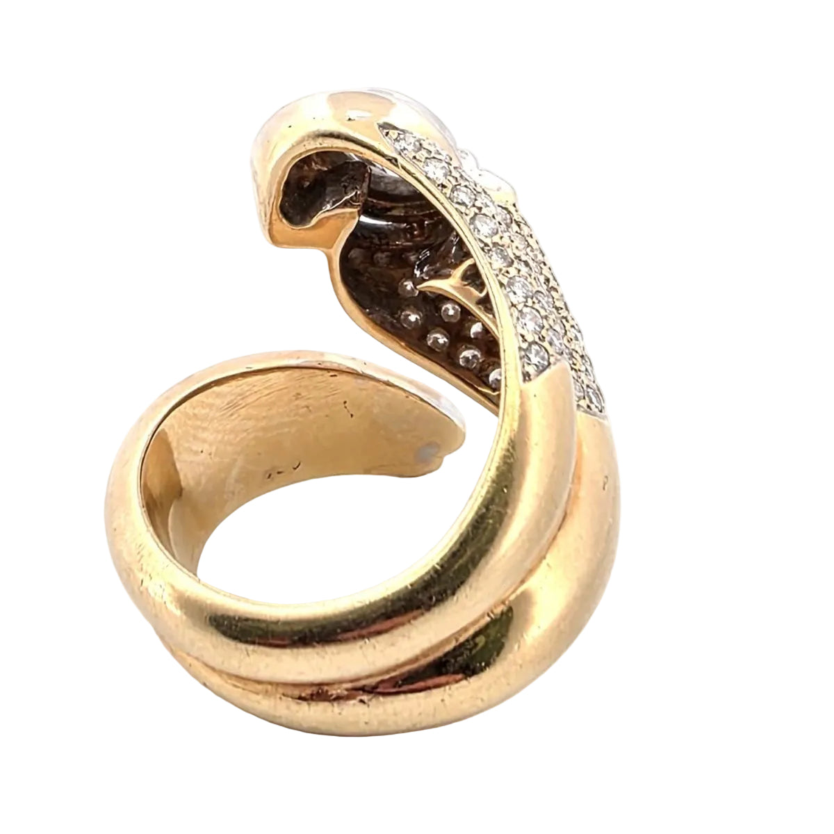 Bague Cocktail en or blanc, or jaune et diamants - Castafiore