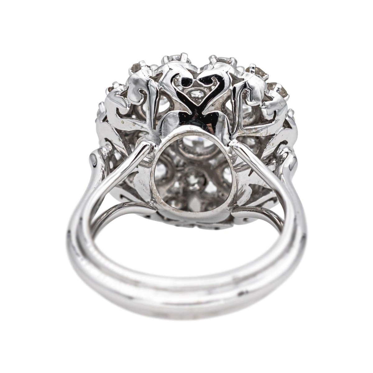 Bague Cocktail en or blanc, platine et diamants - Castafiore
