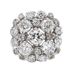 Bague Cocktail en or blanc, platine et diamants - Castafiore