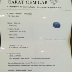 Bague Cocktail en or blanc, saphirs et diamants - Castafiore