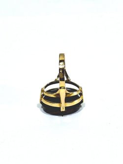 Bague Cocktail en or champagne et grenat - Castafiore