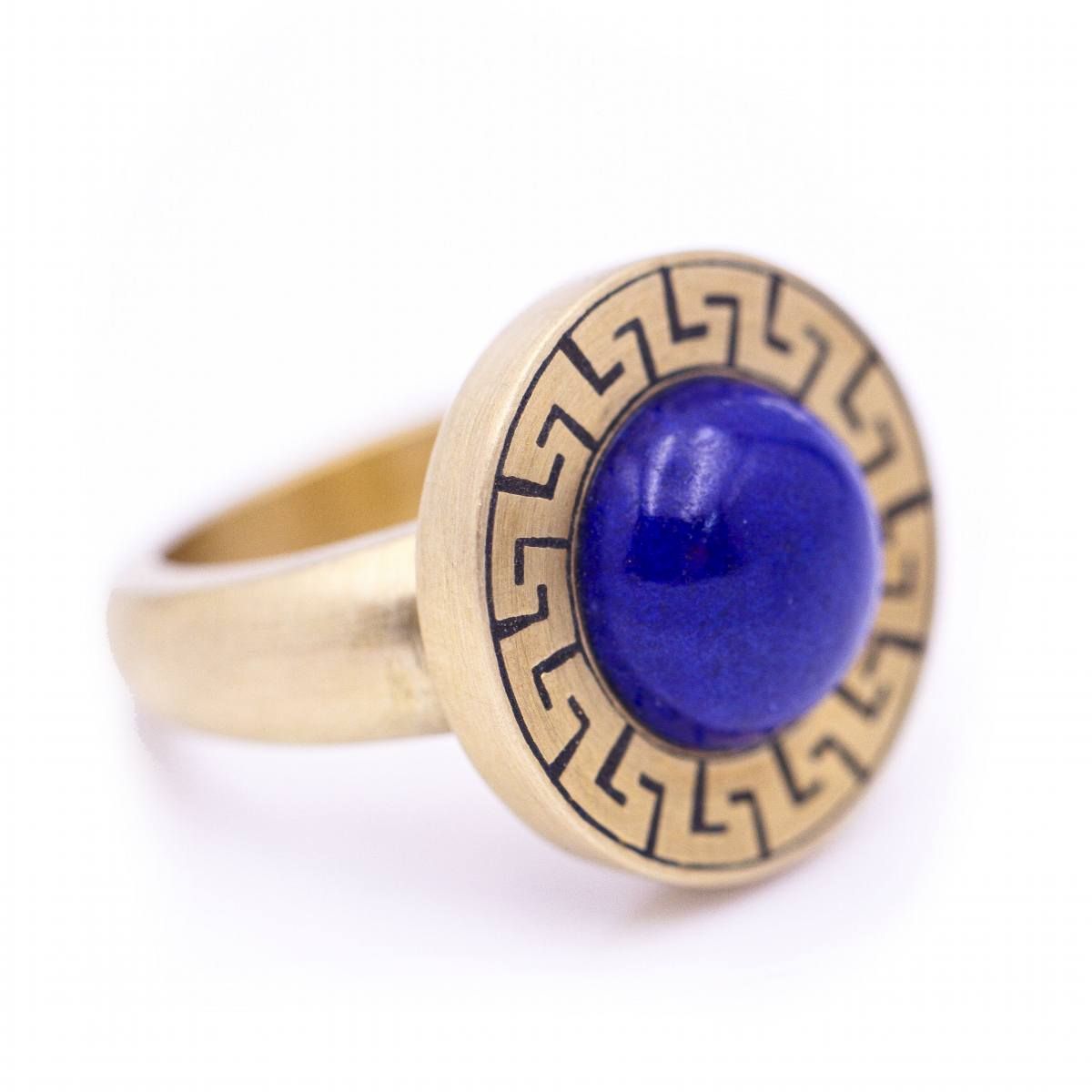 Bague Cocktail en or et lapis - lazuli - Castafiore