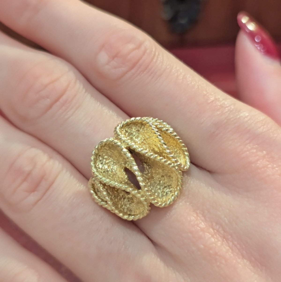 Bague Cocktail en or jaune - Castafiore