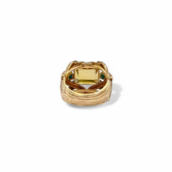Ring citrine and turquoise cocktail