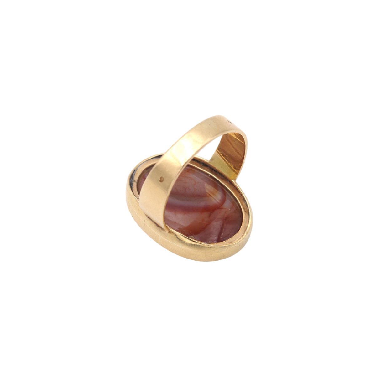 Bague Cocktail en or jaune et agate - Castafiore