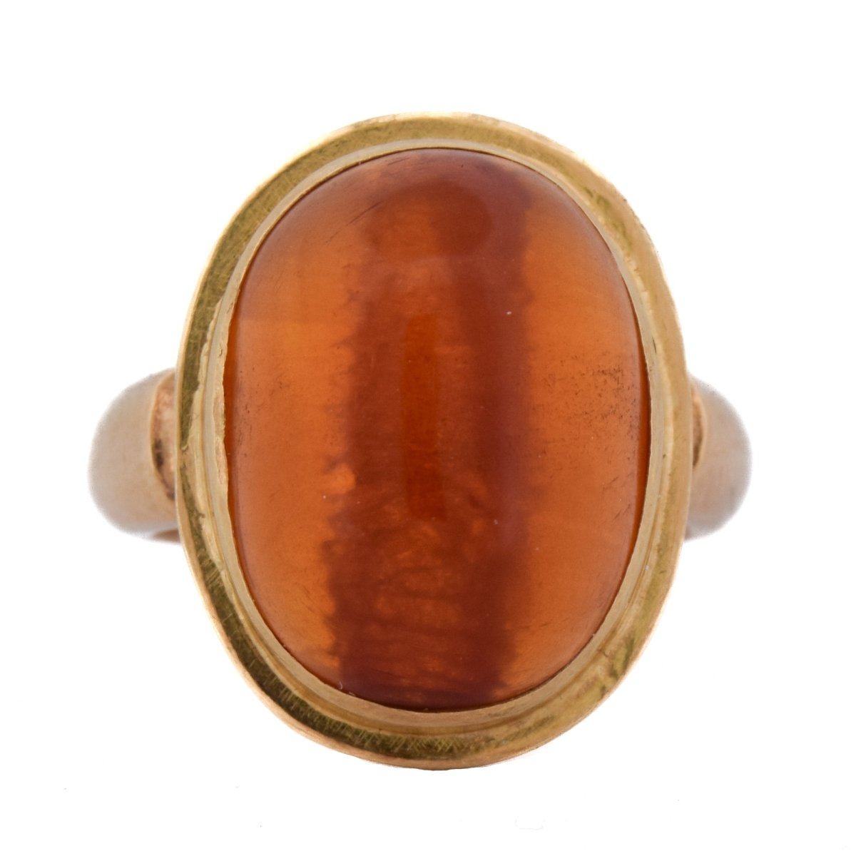 Bague Cocktail en or jaune et ambre - Castafiore