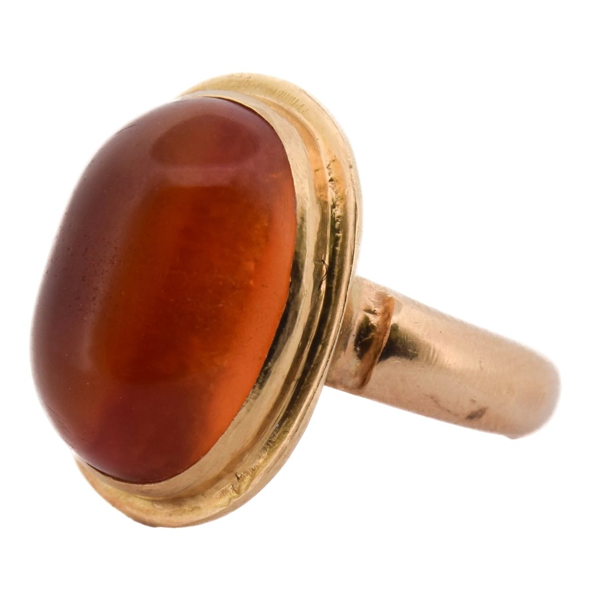 Bague Cocktail en or jaune et ambre - Castafiore