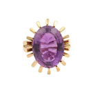 Bague Cocktail en or jaune et améthyste - Castafiore