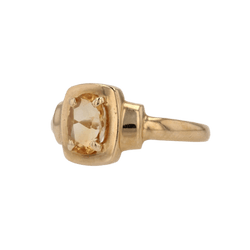 Bague Cocktail en or jaune et citrine - Castafiore