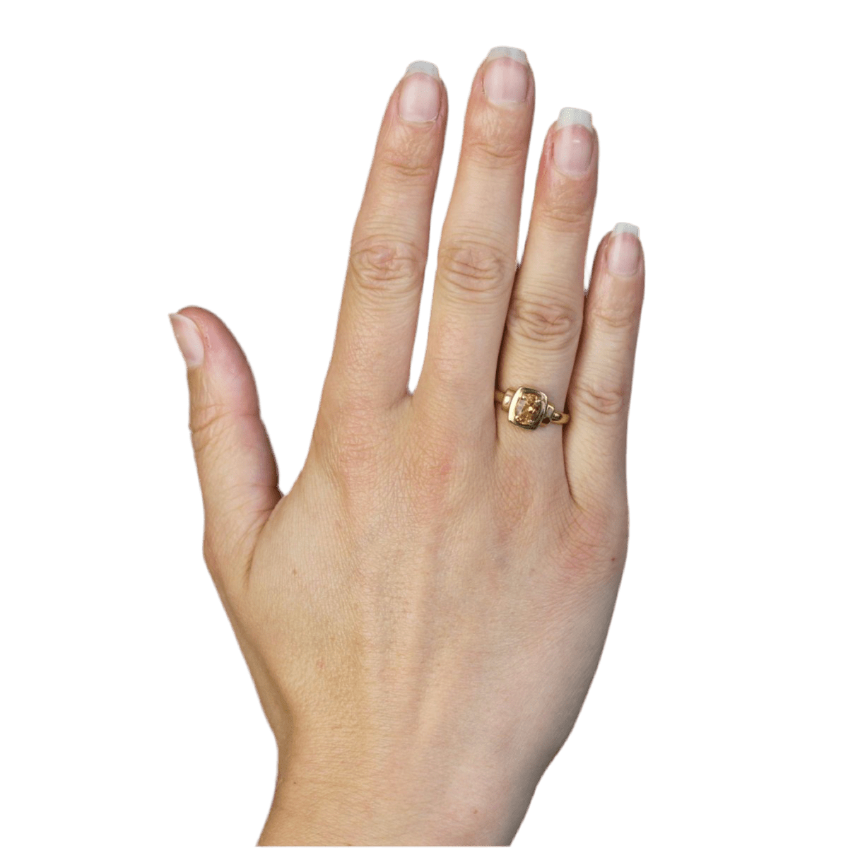 Bague Cocktail en or jaune et citrine - Castafiore