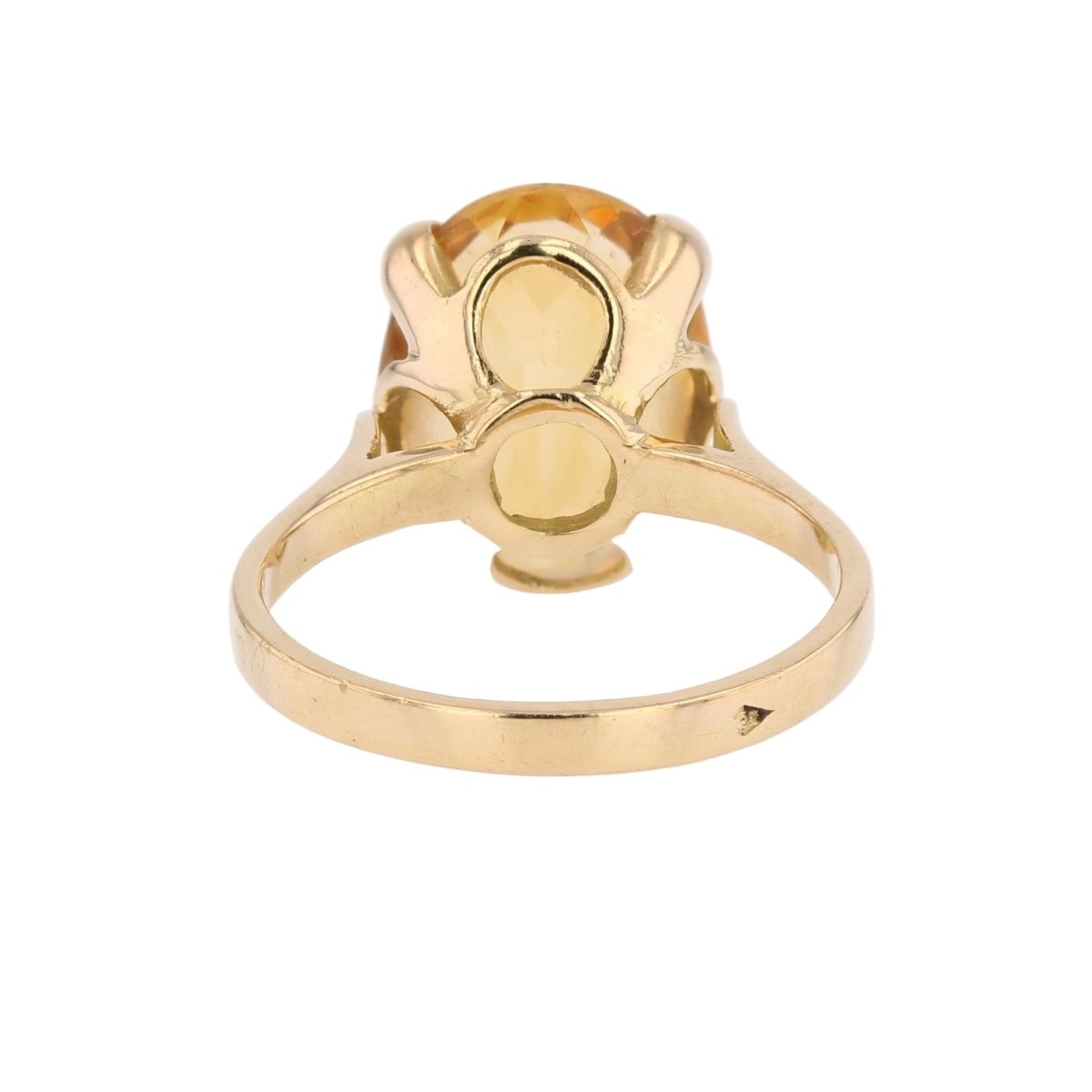 Bague Cocktail en or jaune et citrine - Castafiore