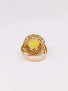 Bague Cocktail en or jaune et citrine - Castafiore