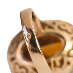 Bague Cocktail en or jaune et citrine - Castafiore