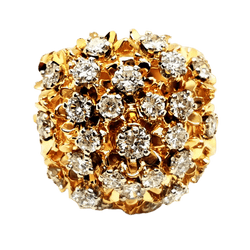 Bague Cocktail en or jaune et diamant - Castafiore