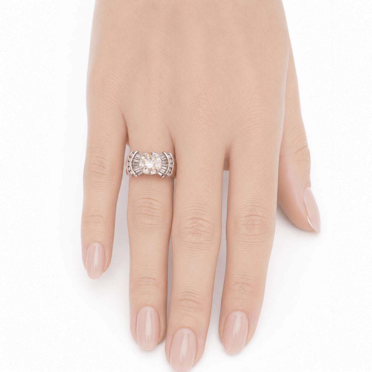 Bague Cocktail en or jaune et diamants - Castafiore