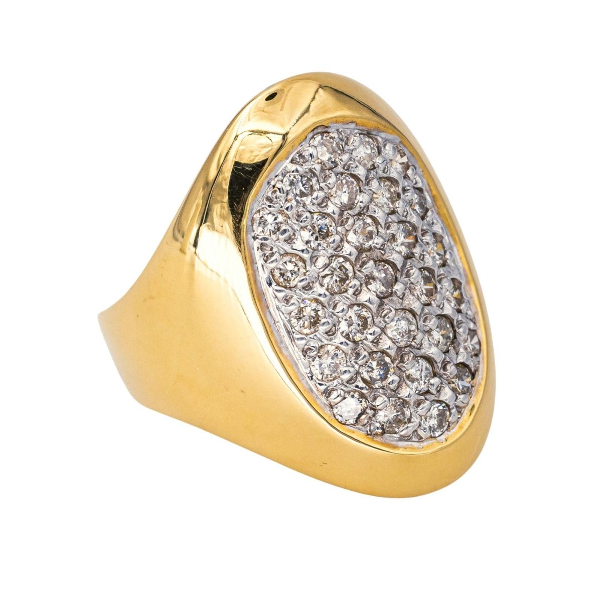 Bague Cocktail en or jaune et diamants - Castafiore