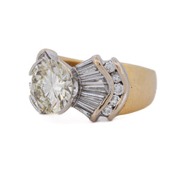 Bague Cocktail en or jaune et diamants - Castafiore