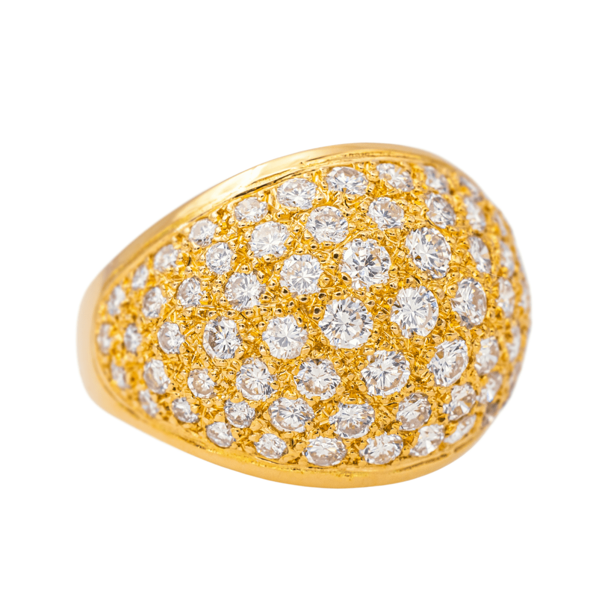 Bague Cocktail en or jaune et diamants - Castafiore
