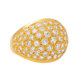 Bague Cocktail en or jaune et diamants - Castafiore