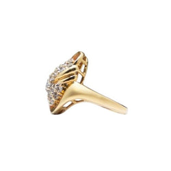 Bague Cocktail en or jaune et diamants - Castafiore