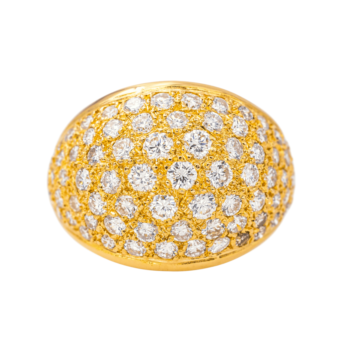 Bague Cocktail en or jaune et diamants - Castafiore