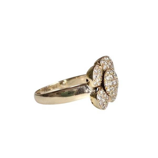 Bague Cocktail en or jaune et diamants - Castafiore