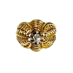 Bague Cocktail en or jaune et diamants - Castafiore