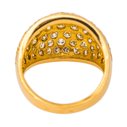 Bague Cocktail en or jaune et diamants - Castafiore