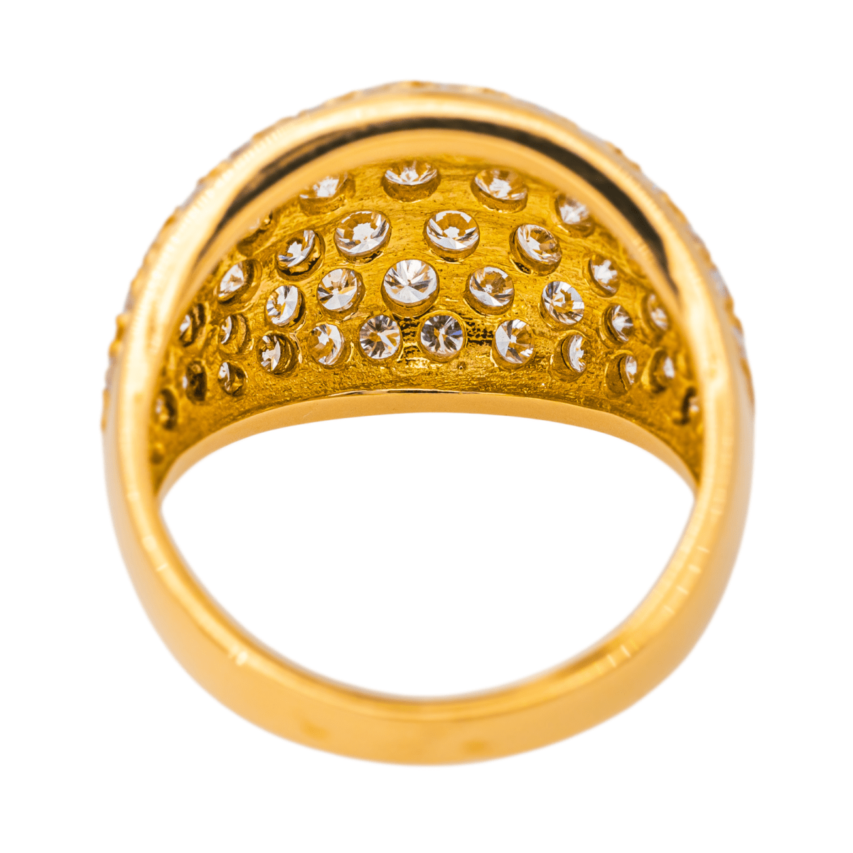 Bague Cocktail en or jaune et diamants - Castafiore