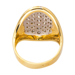 Bague Cocktail en or jaune et diamants - Castafiore
