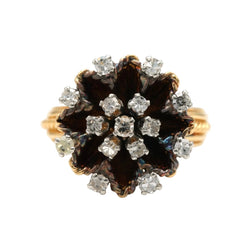 Bague Cocktail en or jaune et diamants - Castafiore