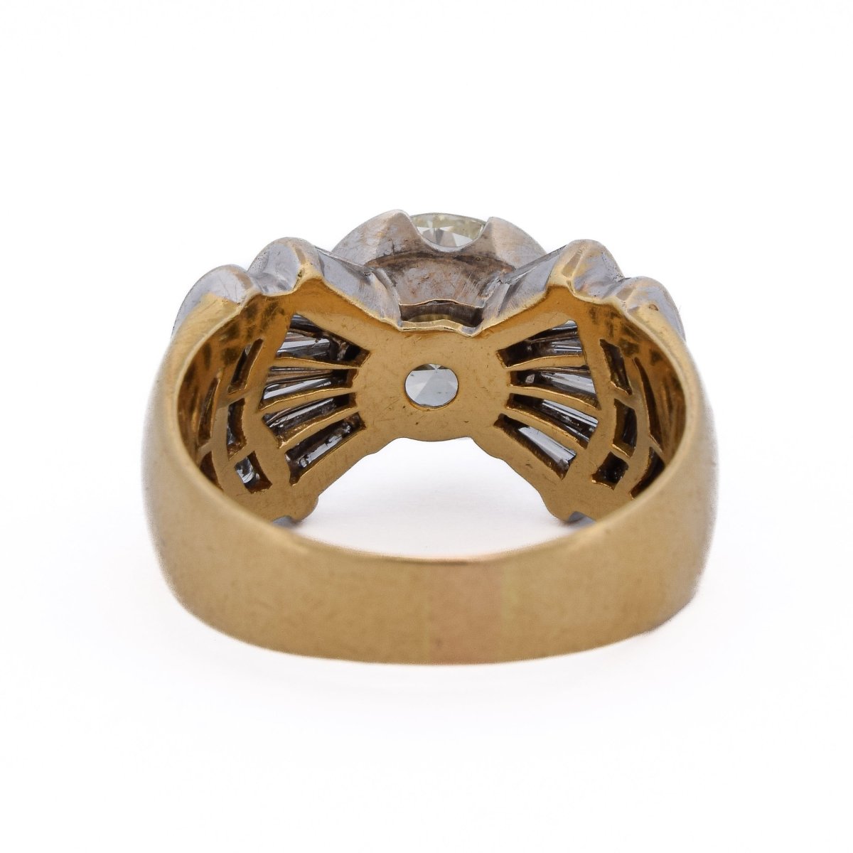 Bague Cocktail en or jaune et diamants - Castafiore