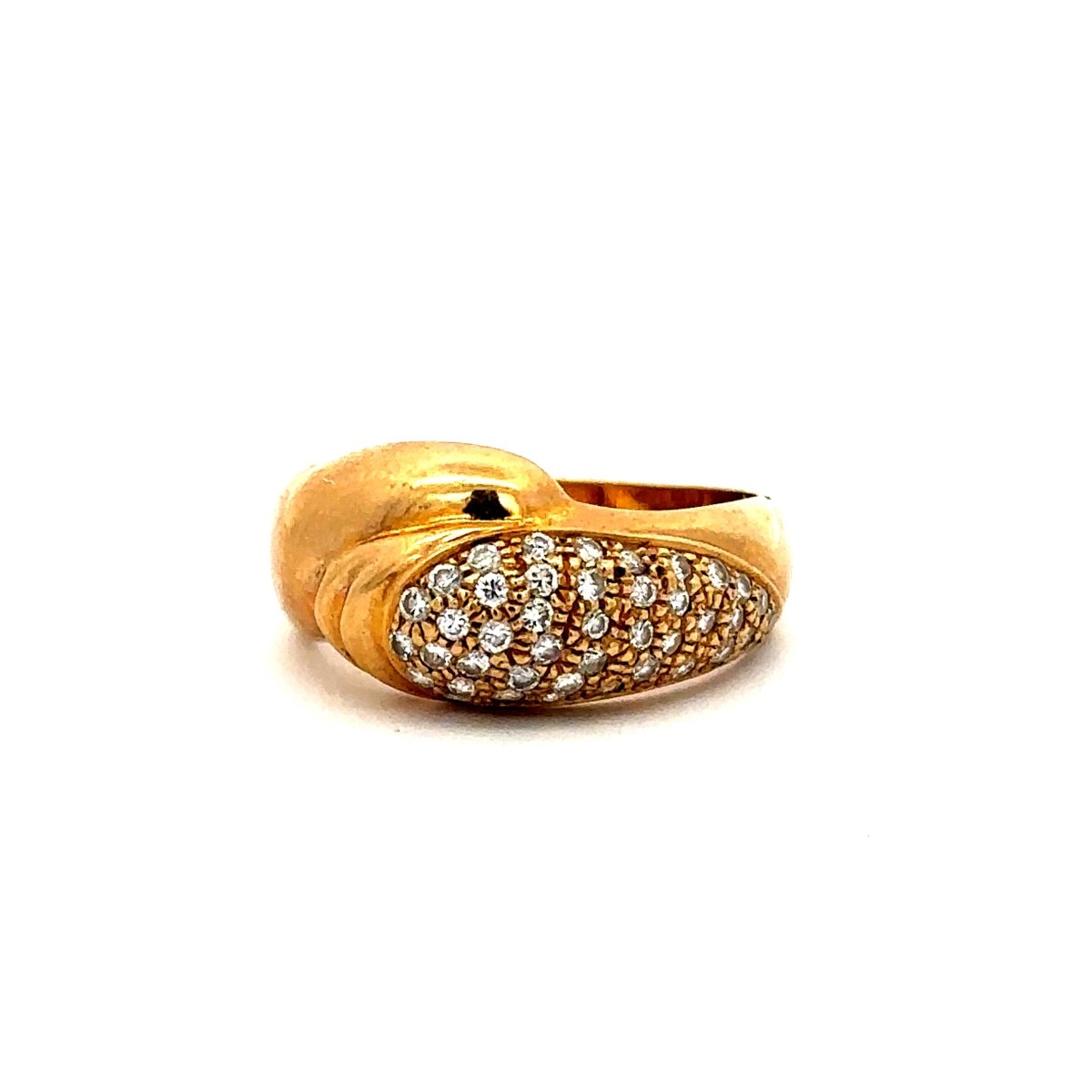 Bague Cocktail en or jaune et diamants - Castafiore