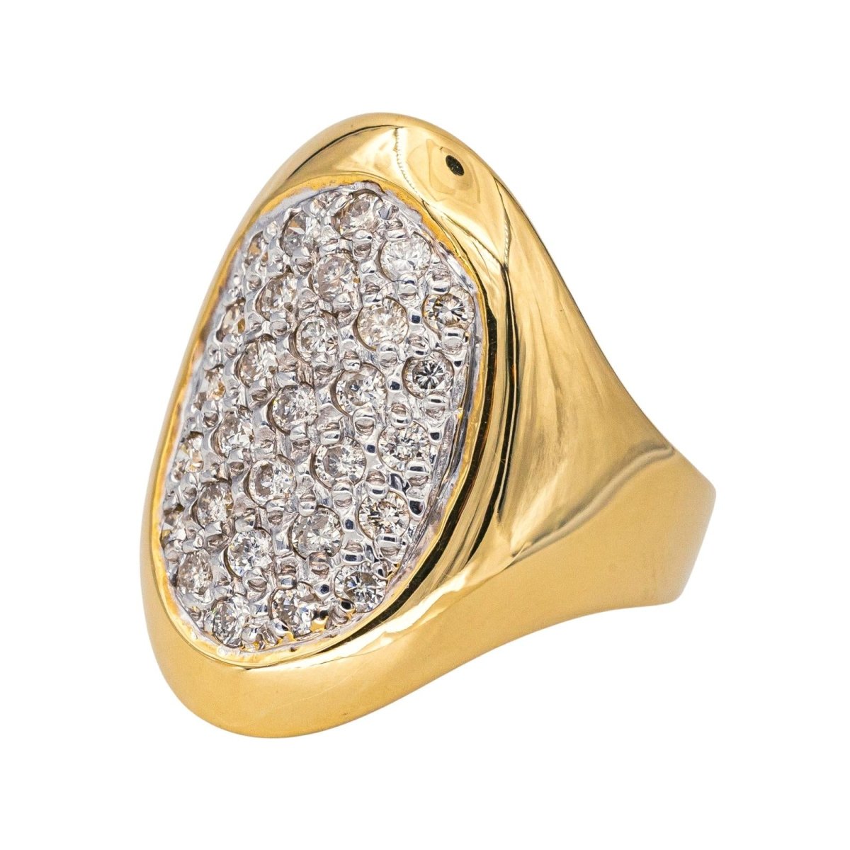 Bague Cocktail en or jaune et diamants - Castafiore