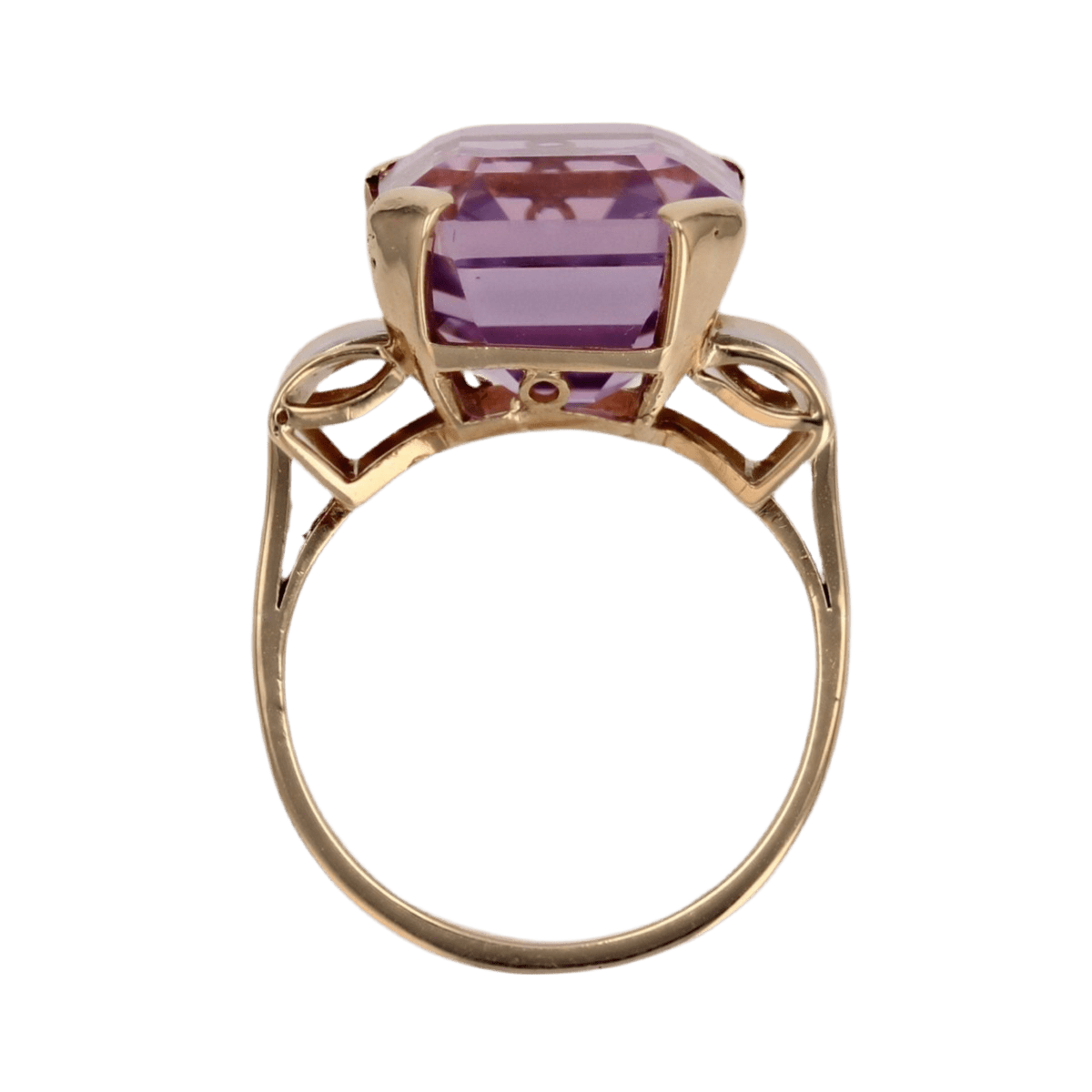 Bague Cocktail en or jaune et kunzite - Castafiore