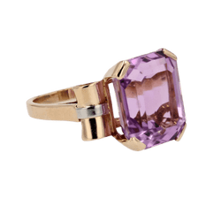 Bague Cocktail en or jaune et kunzite - Castafiore