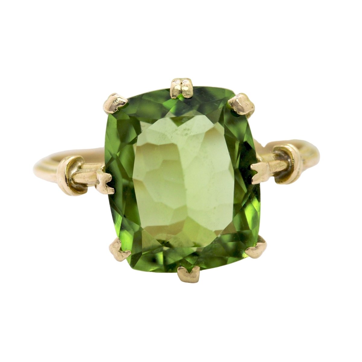 Bague Cocktail en or jaune et péridot - Castafiore