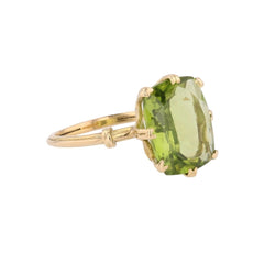 Bague Cocktail en or jaune et péridot - Castafiore