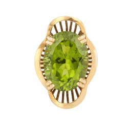 Bague Cocktail en or jaune et péridot - Castafiore
