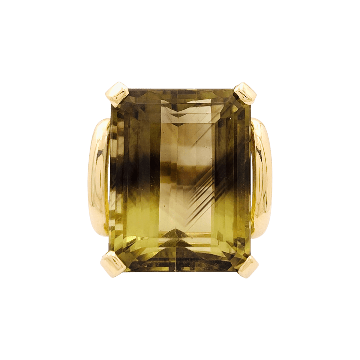 Bague Cocktail en or jaune et quartz - Castafiore