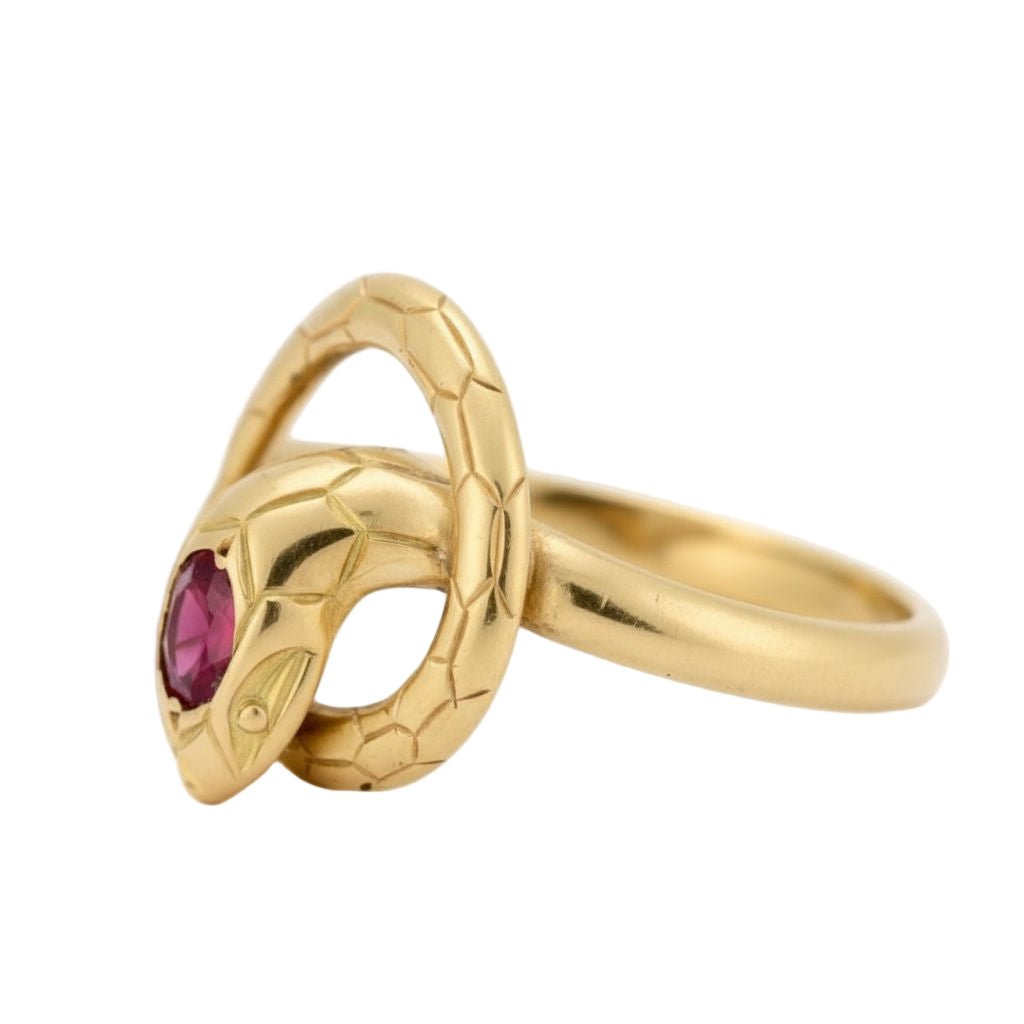 Bague Cocktail en or jaune et rubis - Castafiore